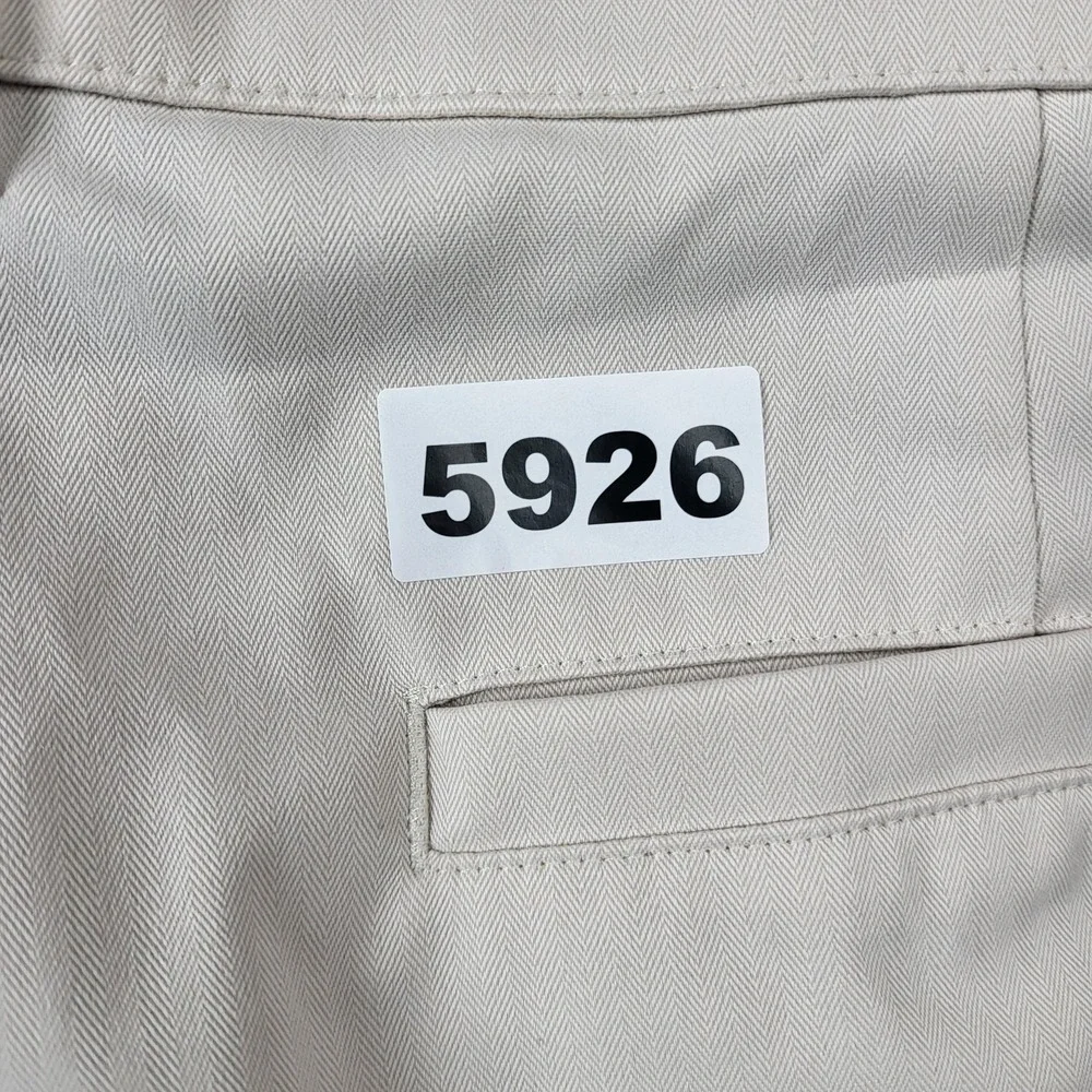 Nike Shorts Mens 40 White Herringbone Chino‎ Standard Fit 9 Inseam Casual Summer